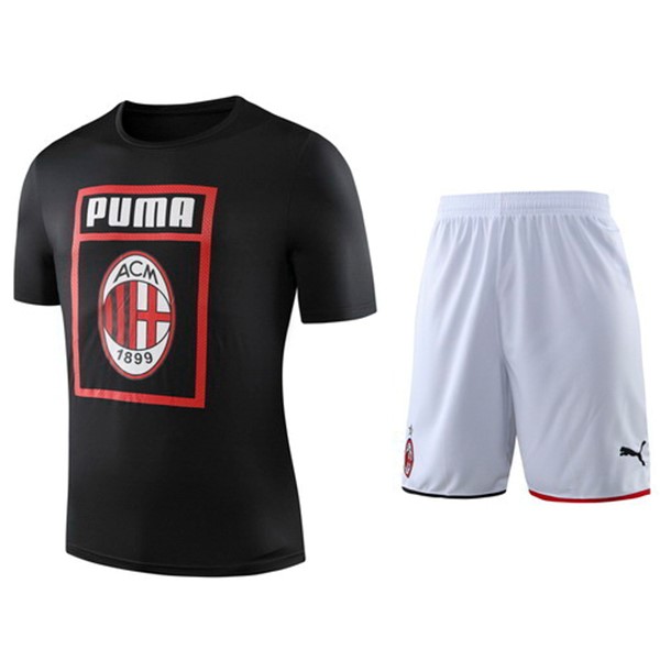 Entrenamiento Conjunto Completo AC Milan 2019-20 Negro Blanco